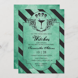 Junggeselinnen-Abschied Adult Halloween Einladunge Einladung