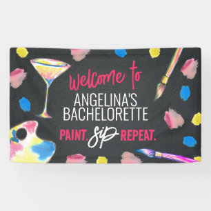 Junggeselinnen-Abschied-Banner für Paint und Sip C Banner