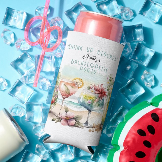 Junggeselinnen-Abschied "Beach Tropical Themed Coc Selters Dosenkühler (In Situ Sommer)