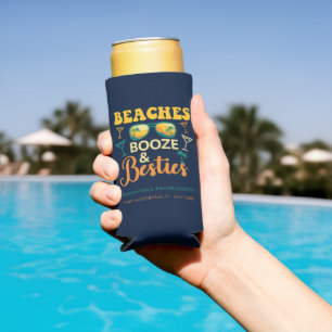 Junggeselinnen-Abschied Beaches Booze Besties Cust Selters Dosenkühler