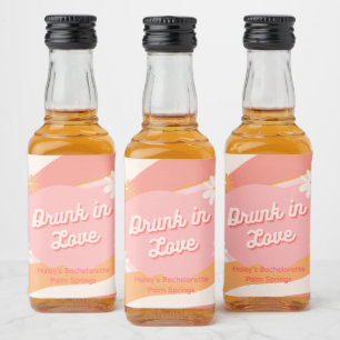 Junggeselinnen-Abschied Betrunken in Liebe Retro P Alkoholflaschenetikett