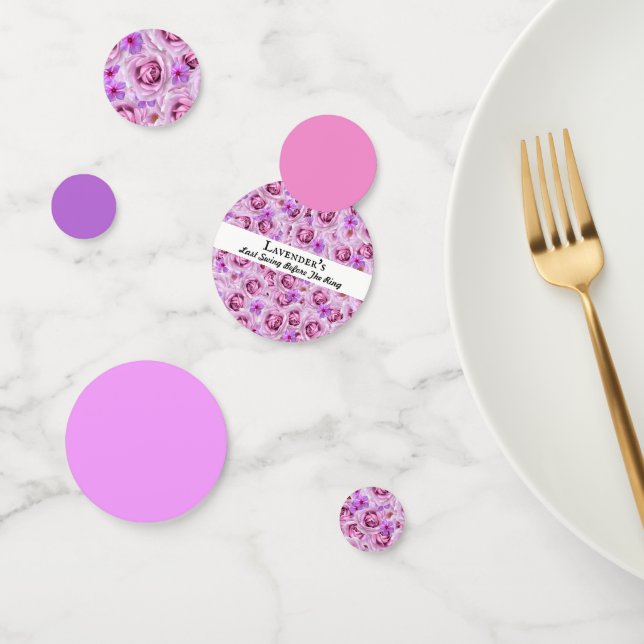 Junggeselinnen-Abschied, Brautparty Golf Lavendel Konfetti (Gruppe)