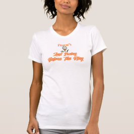 Junggeselinnen-Abschied Brautparty Golf Peach Oran T-Shirt