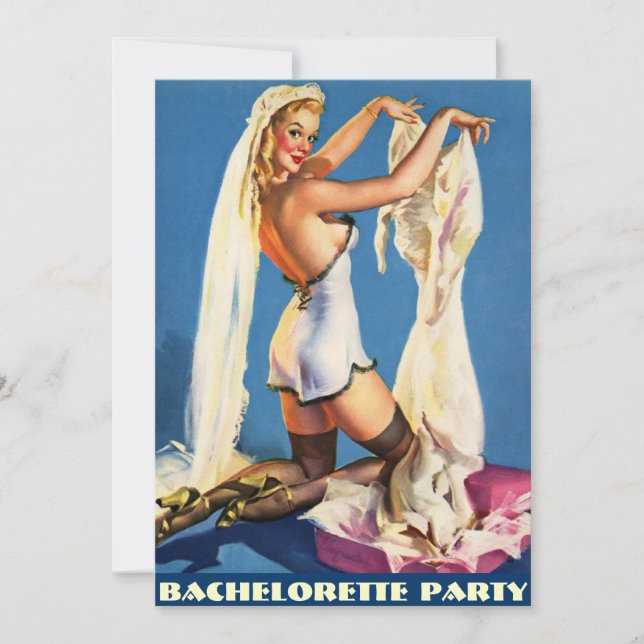 Junggeselinnen-Abschied, Brautparty, hen Party.... Einladung (Vorderseite)