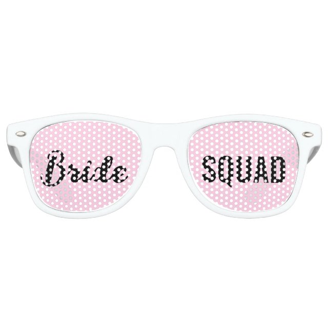 Junggeselinnen-Abschied Bride Squad Bridal Cooler  Partybrille (Vorderseite)