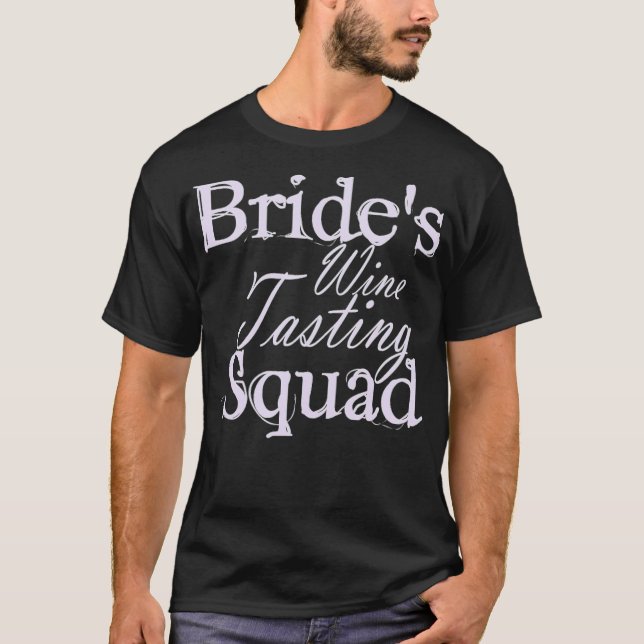 Junggeselinnen-Abschied Bride Squad Wedding bester T-Shirt (Vorderseite)