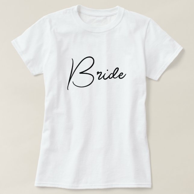 Junggeselinnen-Abschied Bride T-Shirt (Design vorne)