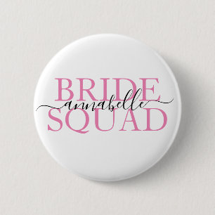 Junggeselinnen-Abschied Bridesmaid Bride Squad Button