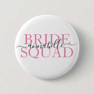 Junggeselinnen-Abschied Bridesmaid Bride Squad Button