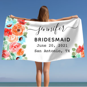 Junggeselinnen-Abschied Bridesmaid Geschenk, kunde Strandtuch