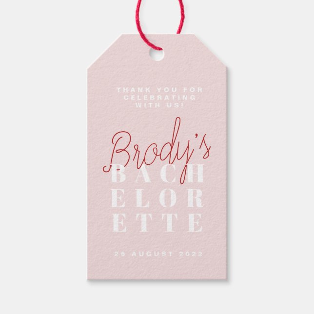 Junggeselinnen-Abschied - Brody Geschenkanhänger (Vorderseite)