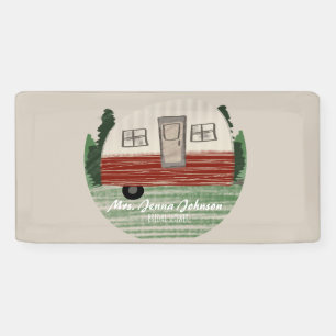 Junggeselinnen-Abschied Camper Mountain Weekend Banner