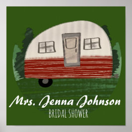 Junggeselinnen-Abschied Camper Mountain Weekend Gr Poster