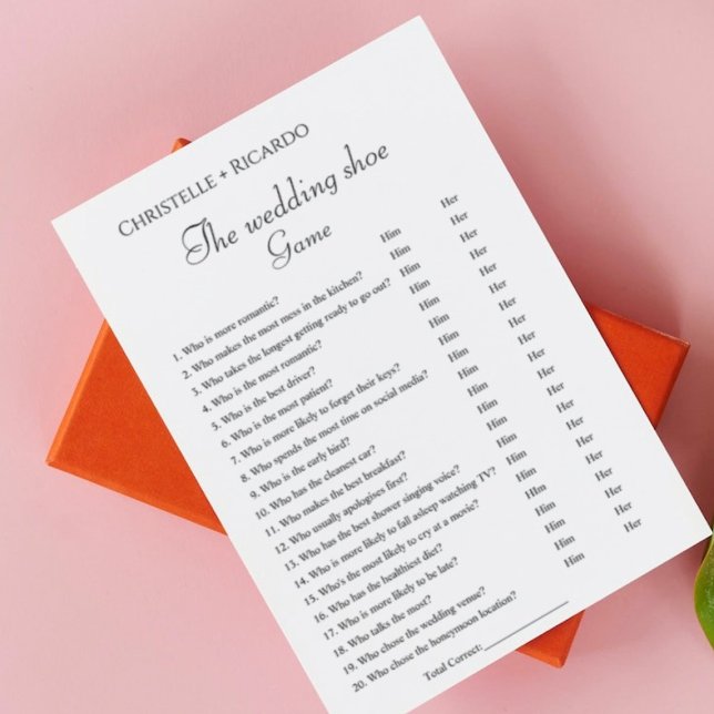 Junggeselinnen-Abschied Card für Hochzeitsschuh Ankündigung (Von Creator hochgeladen)