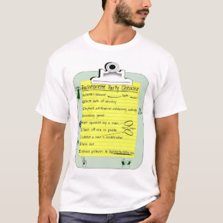 Junggeselinnen-Abschied-Checkliste T-Shirt