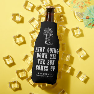 Junggeselinnen-Abschied Country Cowgirl Sprichwort Flaschenkühler