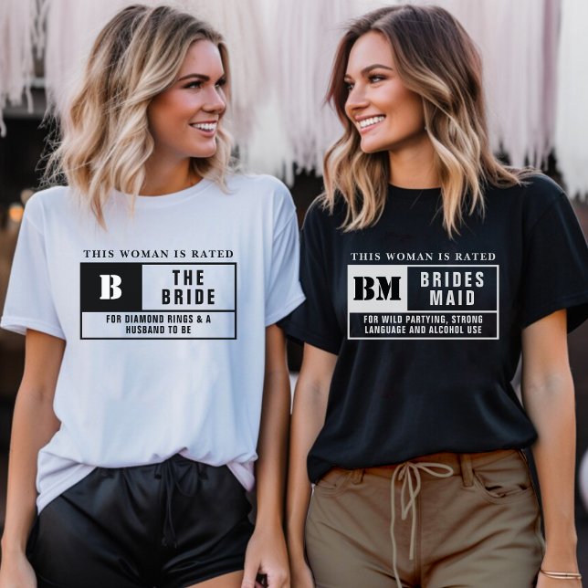 Junggeselinnen-Abschied der Brückenbewertung T-Shirt (Bride Rating Bachelorette Party T-Shirt
)
