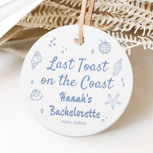 Junggeselinnen-Abschied der handgezogenen Küste Geschenkanhänger (Von Creator hochgeladen)