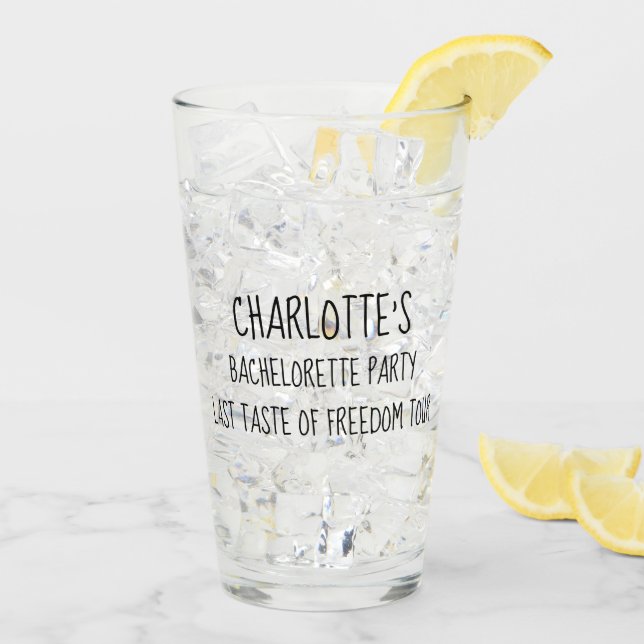 Junggeselinnen-Abschied Der letzte Schrei der Frei Glas (Rückseite Ice)