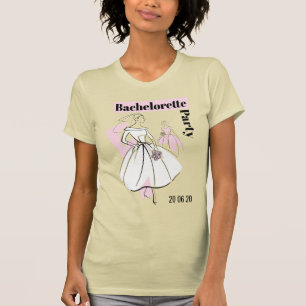Junggeselinnen-Abschied der neutralen Modebriefe T-Shirt