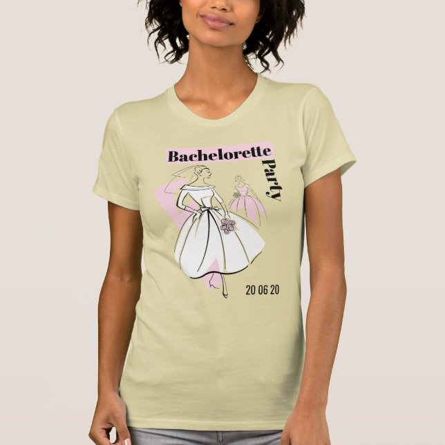 Junggeselinnen-Abschied der neutralen Modebriefe T-Shirt (Vorderseite)