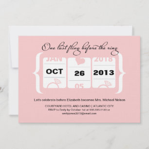 Junggeselinnen-Abschied der Slotmaschine in Vegas Einladung