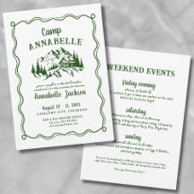 Junggeselinnen-Abschied des handgezogenen Camps