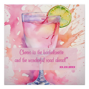 Junggeselinnen-Abschied für benutzerdefinierte Aqu Poster