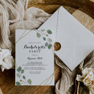 Junggeselinnen-Abschied für geometrische Geometrie Einladung