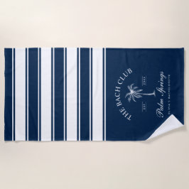 Junggeselinnen-Abschied für Navy und White Stripes Strandtuch