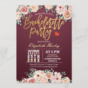 Junggeselinnen-Abschied für Wasserfarben Einladung