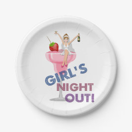 Junggeselinnen-Abschied Girl's Night Out Party Pappteller
