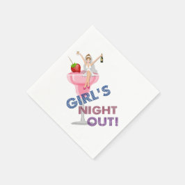 Junggeselinnen-Abschied Girl's Night Out Party Serviette