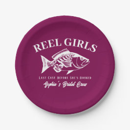 Junggeselinnen-Abschied Hawaiian Fisherman Style Pappteller