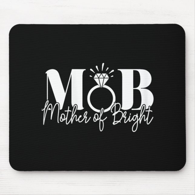 Junggeselinnen-Abschied Hochzeit Mama Mutter der B Mousepad (Vorne)