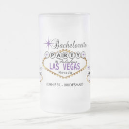 Junggeselinnen-Abschied in Las Vegas - Lila Mattglas Bierglas