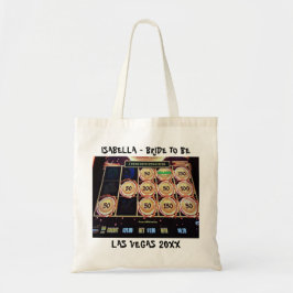 Junggeselinnen-Abschied in Las Vegas Name und Foto Tragetasche