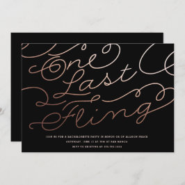JUNGGESELINNEN-ABSCHIED INVITATION // ein letztes  Einladung