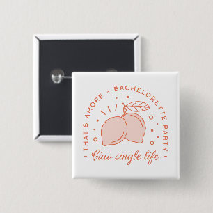 Junggeselinnen-Abschied Italienisches Sommerthema  Button
