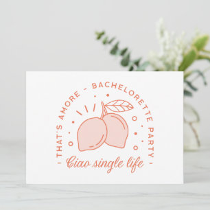 Junggeselinnen-Abschied Italienisches Sommerthema  Einladung