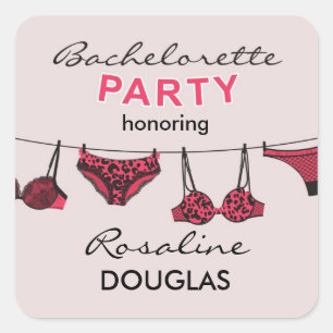 Junggeselinnen-Abschied Lingerie Sticker