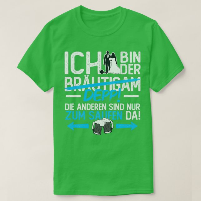 Junggeselinnen-Abschied Männer-Outfit 1 T-Shirt (Design vorne)