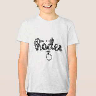 Junggeselinnen-Abschied Meine letzte Rodeo Lasse R Tri-Blend Shirt
