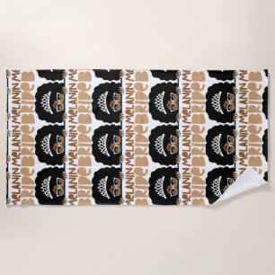 Junggeselinnen-Abschied Melanin Bride Strandtuch