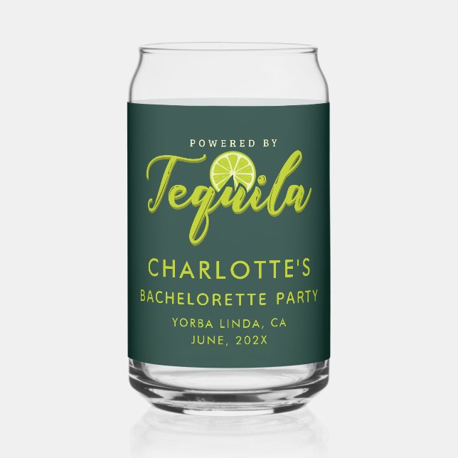 Junggeselinnen-Abschied mit Tequila Keepake Dosenglas (Vorderseite)