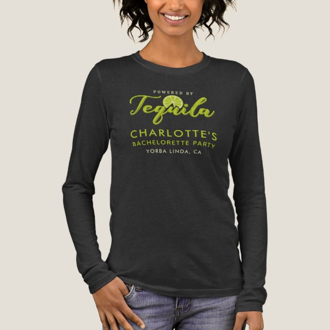 Junggeselinnen-Abschied mit Tequila Weekend Tri-Blend Shirt (Vorderseite)