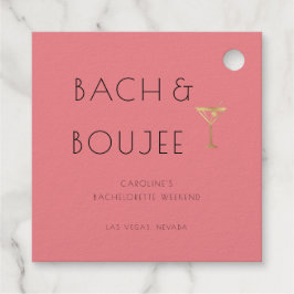 Junggeselinnen-Abschied Pink Bach und Boujee Geschenkanhänger