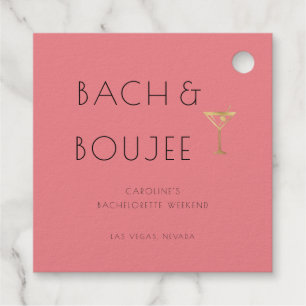 Junggeselinnen-Abschied Pink Bach und Boujee Geschenkanhänger