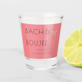 Junggeselinnen-Abschied Pink Bach und Boujee Schnapsglas