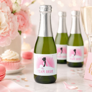 Junggeselinnen-Abschied Pink Silhouette Mannschaft